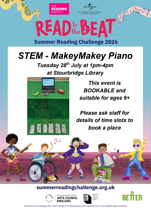 Stourbridge Library - Summer Reading Challenge: STEM - Makey Makey Piano